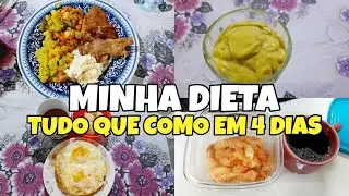 TUDO QUE COMO EM 4 DIAS PARA PERDER PESO - REEDUCAÇÃO ALIMENTAR 