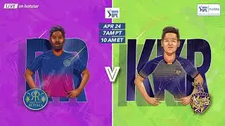 Watch RR Vs KKR LIVE on Hotstar
