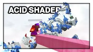 Minecraft Bedwars with Acid Shaders