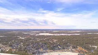 Watch Levi village from the slope (+ some Northern lights) | Hotel Levi Panorama | Lapland | Finland