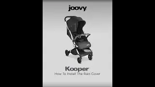 How To Install the Rain Cover on your Kooper Lightweight Compact Single Stroller With Tray