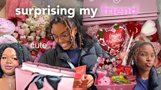 surprising my friend🎀: got caught🤭. 