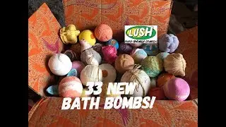 Lush Cosmetics 33 New bath bombs Haul