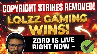 LOLZZ GAMING STRIKES REMOVED! Zoro Is Live Again 😭🔥 (Big Comeback)