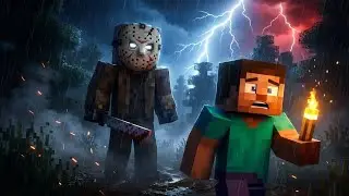 Jason is hunting me in minecraft 😱 | horror mod escape