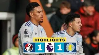 Bournemouth vs Aston Villa 1-1 Highlights | Morgan Rogers Goal | Premier League 2025-26 | Rayan