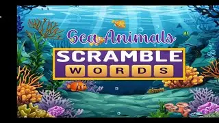 Sea Animals Scrambled Word Challenge | Fun Brain Game! 🐠🐬Logical Thinking - Let's Bridge The Gap