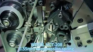WECOIL HCT-208 to setup a 0.55mm Compression Spring Welcome for inquiry at Whatsapp:+86 13751267232