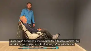 Demonstrasjon av hvordan du tar stolheis med Tessier sine ledsagerstyrte sitski
