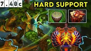 Treant Protector 🌳 Immortal Hard Support  - Dota 2 Patch 7.40c Pro Pub Gameplay