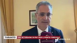 31 GENNAIO 2026 - TARANTO - CIS, 16,7 MILIONI IN PIU' PER IL PONTE GIREVOLE