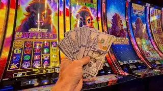 the new jackpot buffalo slot machine is insane....