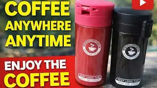 Amazon Tea and coffee mug |Frabble8 double wall 300ml travel mug|Tumbler with flip lid|Hot and cold