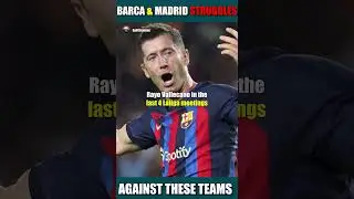 😓🤯 BARCA & MADRID really STRUGGLES against these TEAMS  💔 #shorts
