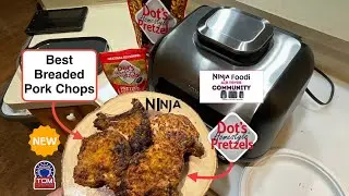 Awesome Air Fried Breaded Pork Chops! / Ninja Air Fryer!