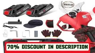 #Seeiswork1000W 50mm Electric Pruning Shears Brushless Cordless Pruner Shear Garden Fruit Tree Bran
