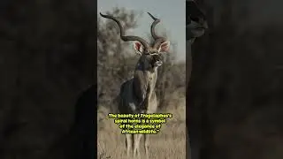 The beauty of Tragelaphus&rsquo;s spiral horns is a symbol of the elegance of African wildlife #animals