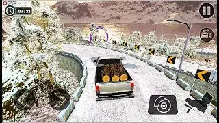 Uphill Cargo Pickup Truck Driving Simulator - 4x4 Offroad Tracks - Android GamePlay #2