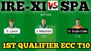 IRE-XI vs SPA Dream11 | IRE-XI vs SPA Dream11 Prediction | Ireland XI vs Spain, Dream11 ECC T10 2022