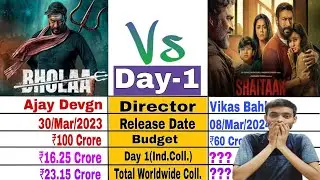 Shaitaan box office collection day 1 / Shaitaan Vs Bholaa / Bholaa box office collection /Ajay Devgn