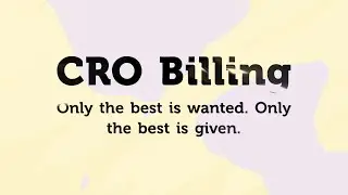 CRO Billing
