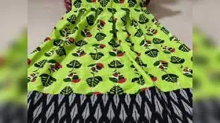 Ikkat cotton slub long dress 👗