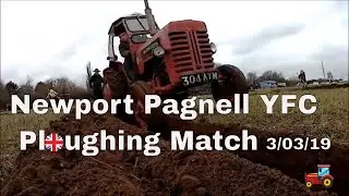 Newport Pagnell YFC ploughing match 03/03/19 (vintage tractors)