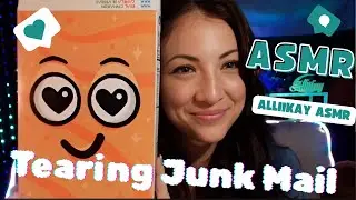 ASMR tearing paper Junk mail
