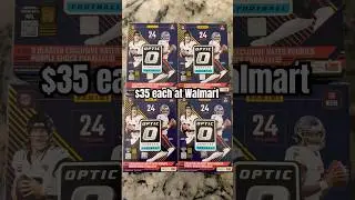 ROOKIE DOWNTOWN Pulled! 2024 Donruss Optic Football Blaster Boxes From Walmart! #sportscards