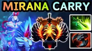 🔥 MIRANA CARRY &mdash; INSANE RIGHT-CLICK DAMAGE FROM ANY RANGE | DOTA 2 GAMEPLAY 🔥