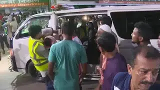 Injured brought to hospital following deadly unrest over job quotas ruling in Bangladesh