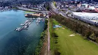 Fareham Creek DJI Mini 2 even caught moving  train