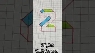 how to easily drow 3d drowning #3d #art #shortsfeed