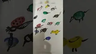 #easy#birds#animal#making#thumb#print#painting#colourful#ideas #shorts
