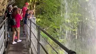 Geissbach Waterfall in the Canton of Bern Switzerland