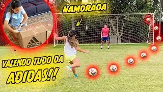 DESAFIEI MINHA NAMORADA VALENDO TUDO DA ADIDAS!!! ( R$ 10.000,00 )!!!