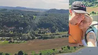 Da isse nun, de Elbe unter der Bastei in doar S&auml;chsischen Schweiz und wir Engel schweben &uuml;ber ihr🙈❤️