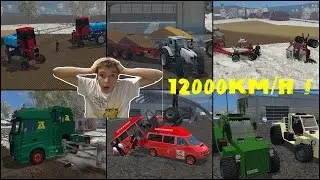 Najdziwniejsze mody do Farminga#14 DRIFT PRZY 1200KM/H ! ORAZ BARDZO CHORE MODY !
