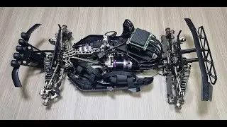 MCD RAING 1/5 RC MCD W5 MAX ULTIMATE CARBON BATTERY TRAY & MUD GUARD SETUP