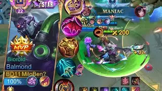 Balmond Maniac + 15 убийств | Balmond War Axe + Sky Piecer: Ужасающая комбинация | ~ MLBB