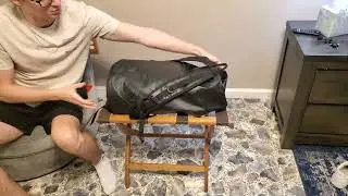 Review of Wooden Mallet Luggage Rack!