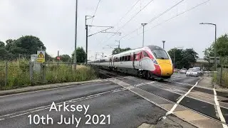 Arksey Level Crossing (10/07/2021) ft: @universaltrainsstudio8534