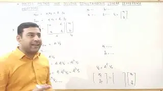 Numerical analysis - 21 Matrix method for solving a simultaneous linear difference equation