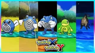 Pokemon X & Y - Poliwag,Poliwhirl,Poliwrath,Politoed & Relicanth Locations