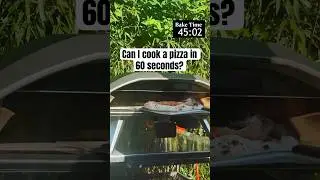 Cooking a pizza in under 60 seconds #pizza #cooking