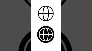 Web Icon Logo design | Adobe Illustrator CC 2022 