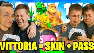 BAMBINI ci SFIDANO in 2vs2 su FORTNITE… chi PERDE paga la SKIN 💸🔥