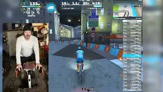 Early morning Zwift free ride. November 1, 2025