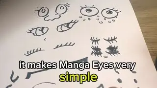 How to draw eyelashes & manga eyes like anime characters in 2 minutes or less ⏰