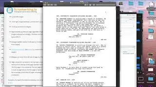 Pre-Production -- Screenplay Formatting